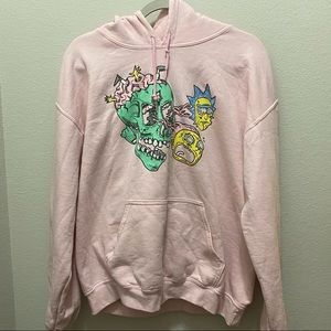 Rick and Morty Cartoon network hoodie skull matter